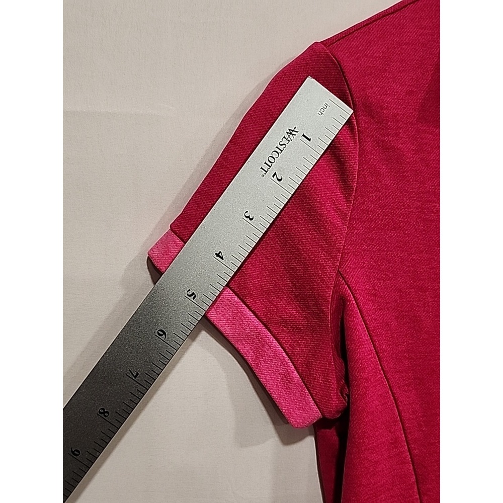 Nike Golf Tour Performance Dri-Fit Shirt Womens S Dark Fuchsia, Short Sleeve - Picture 10 of 12